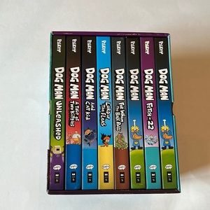 Dog Man Supra Deluxe Collection, 8 Graphic Novels by Dav Pilkey. Like new!